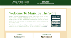 Desktop Screenshot of musicbythescore.co.uk