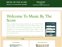 Tablet Screenshot of musicbythescore.co.uk